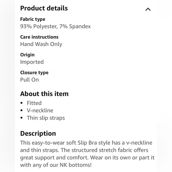 NWT Norma Kamali Slip Bra Tp - Picture 8 of 8